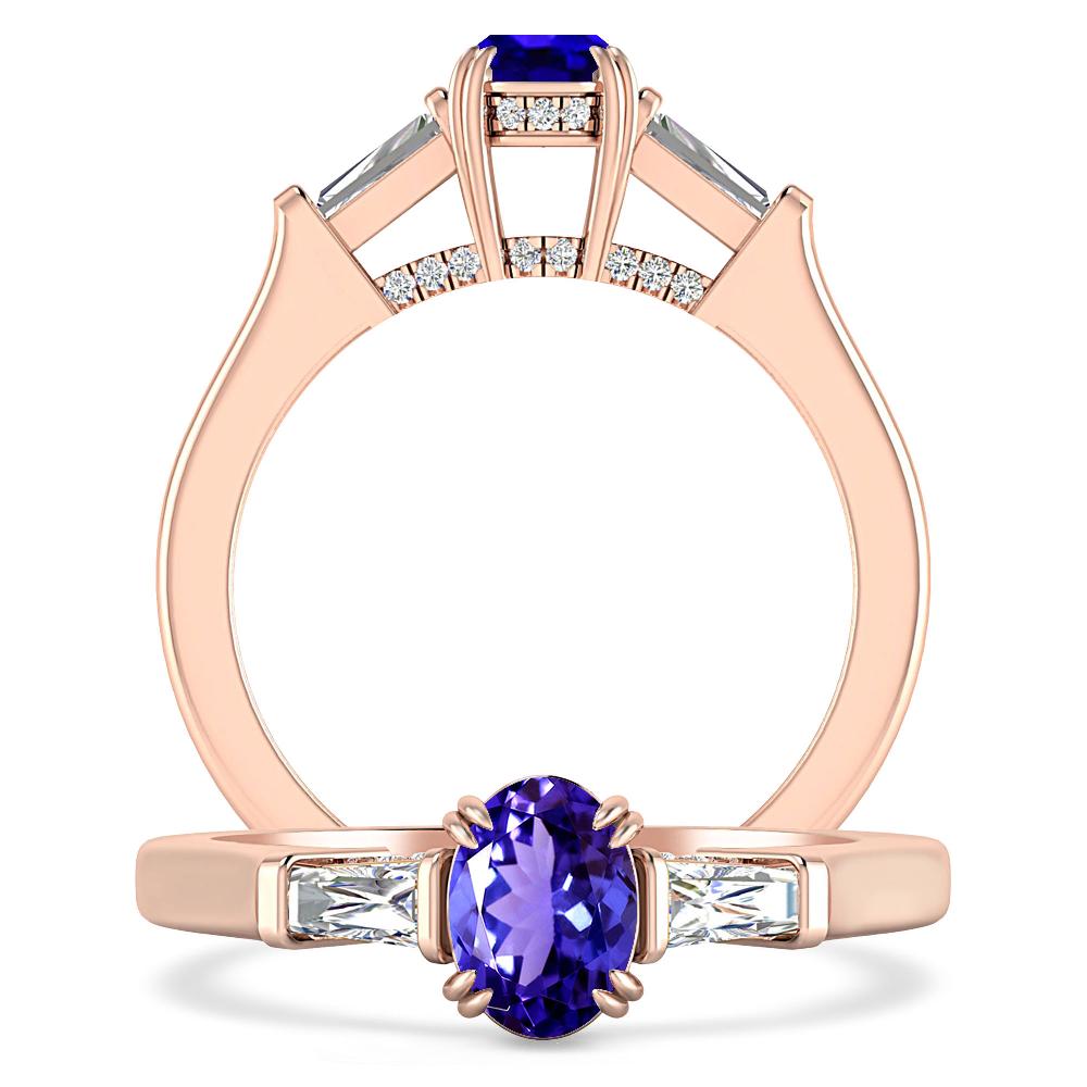 Rose Gold - Tanzanite