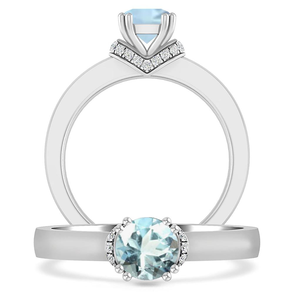 White Gold - Aquamarine