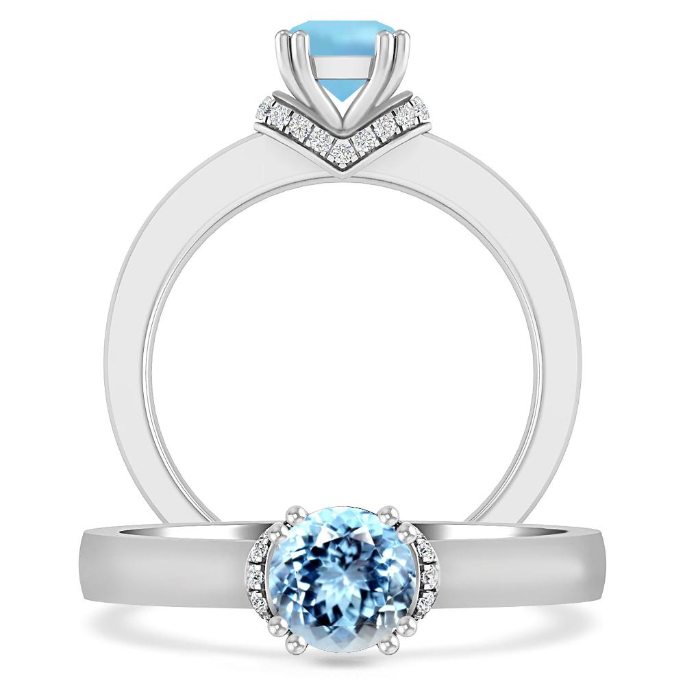 White Gold - Aquamarine