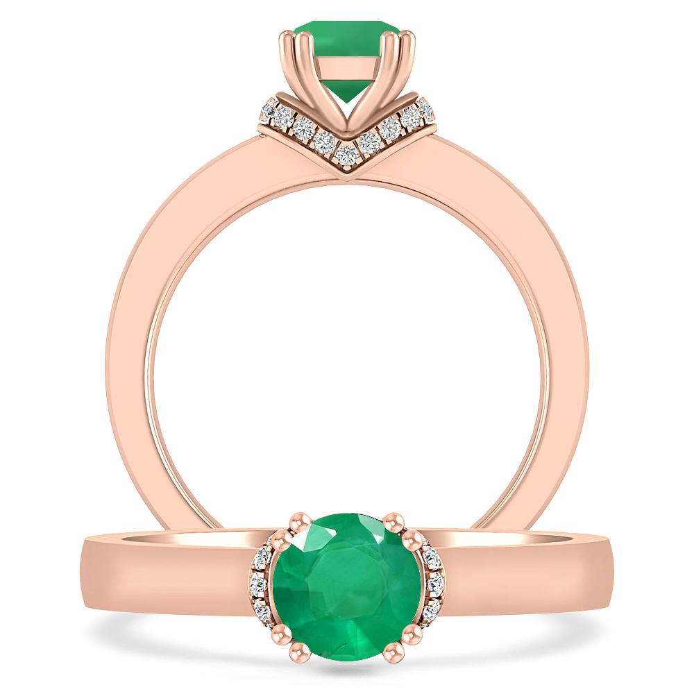 Rose Gold - Emerald