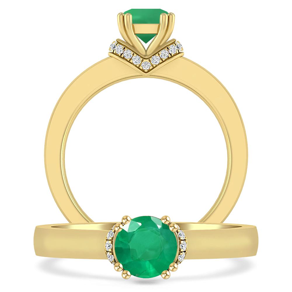 Yellow Gold - Emerald