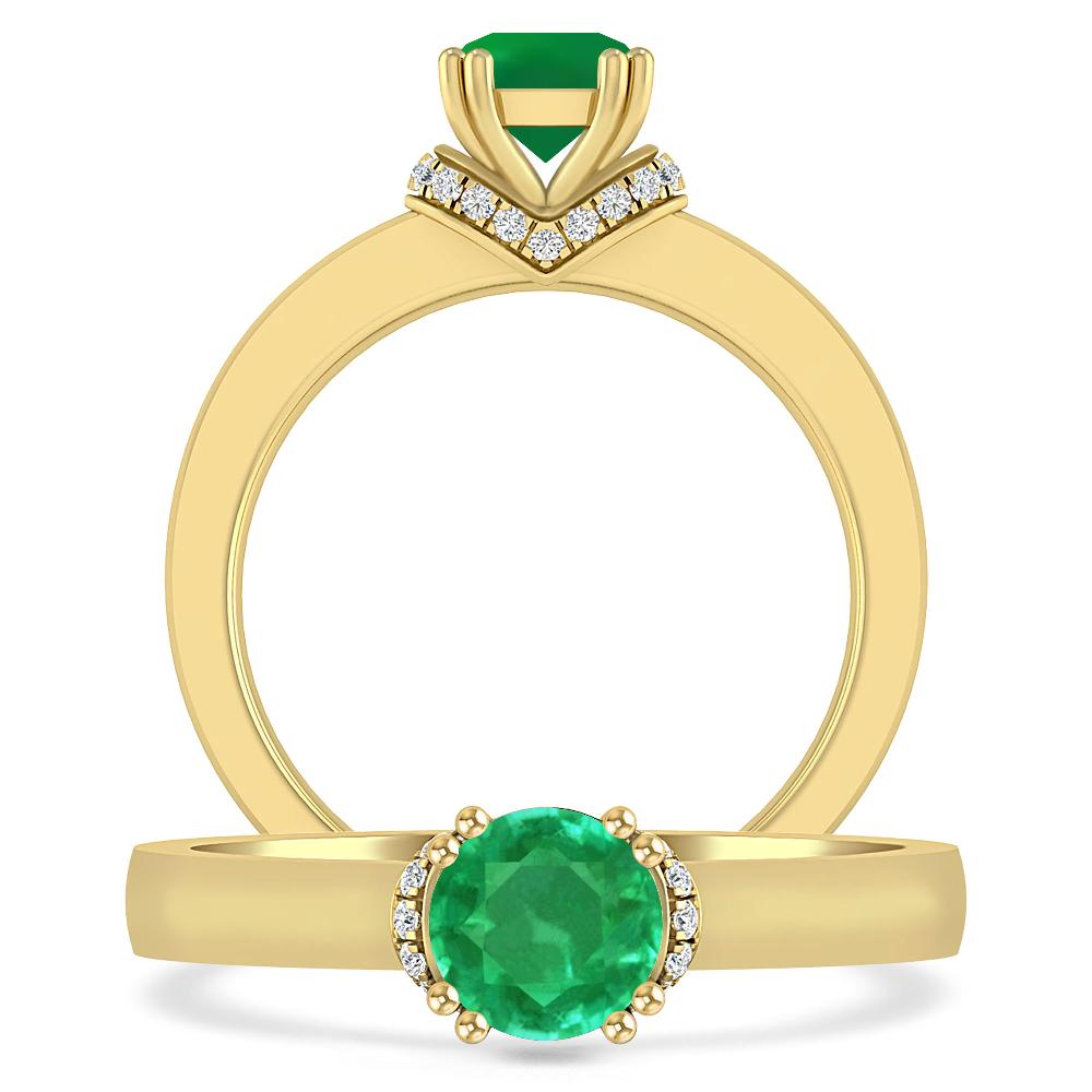 Yellow Gold - Emerald