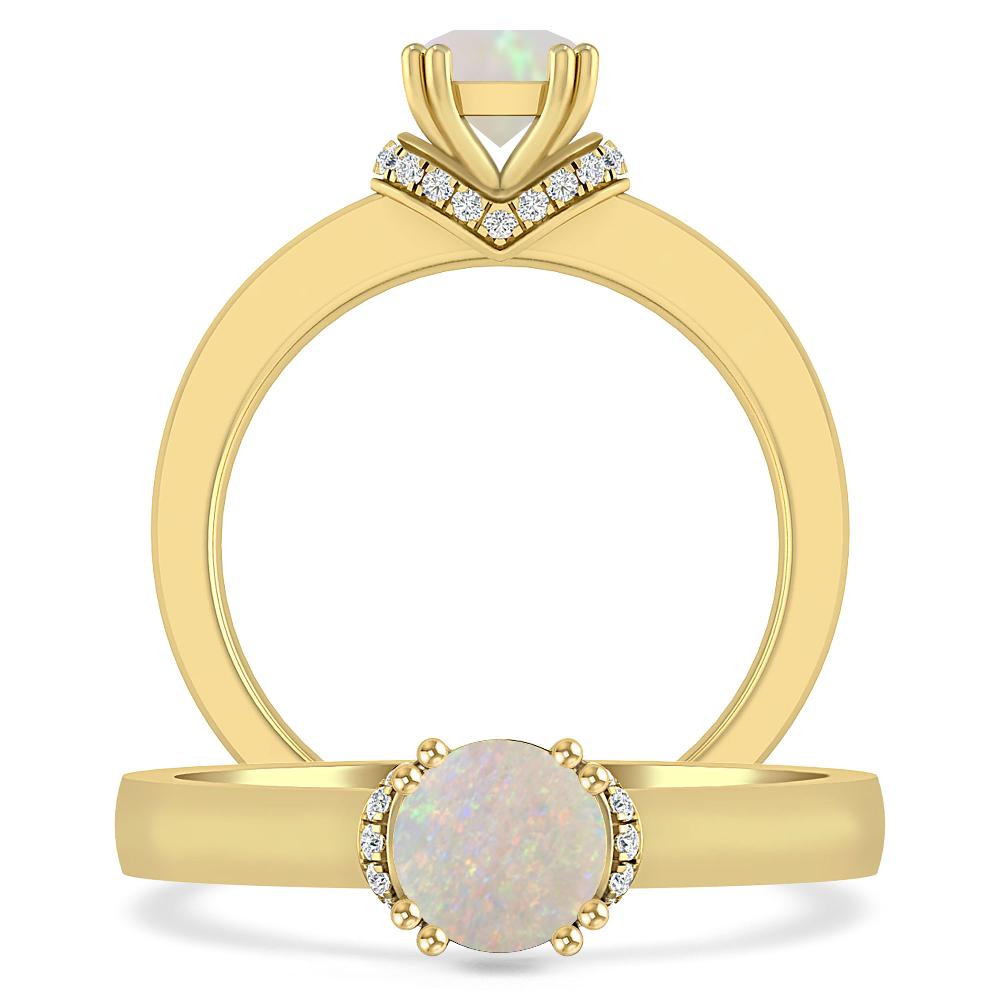 Yellow Gold - Opal