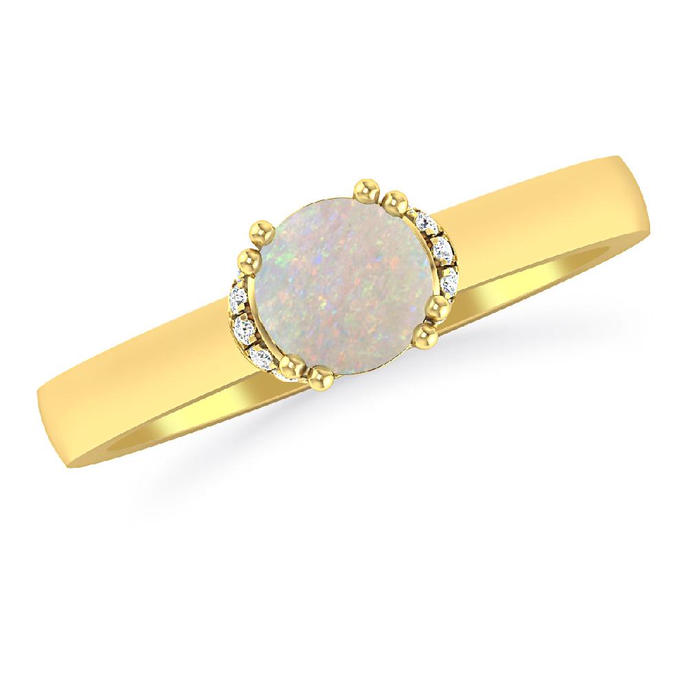 Yellow Gold - Opal