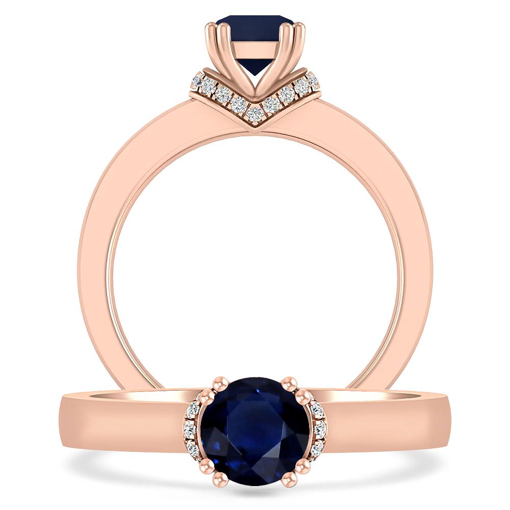 Rose Gold - Sapphire