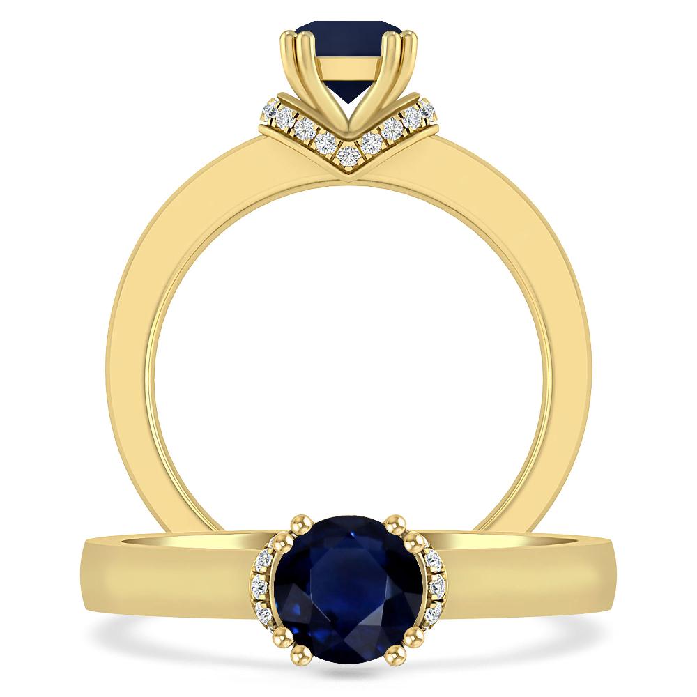 Yellow Gold - Sapphire