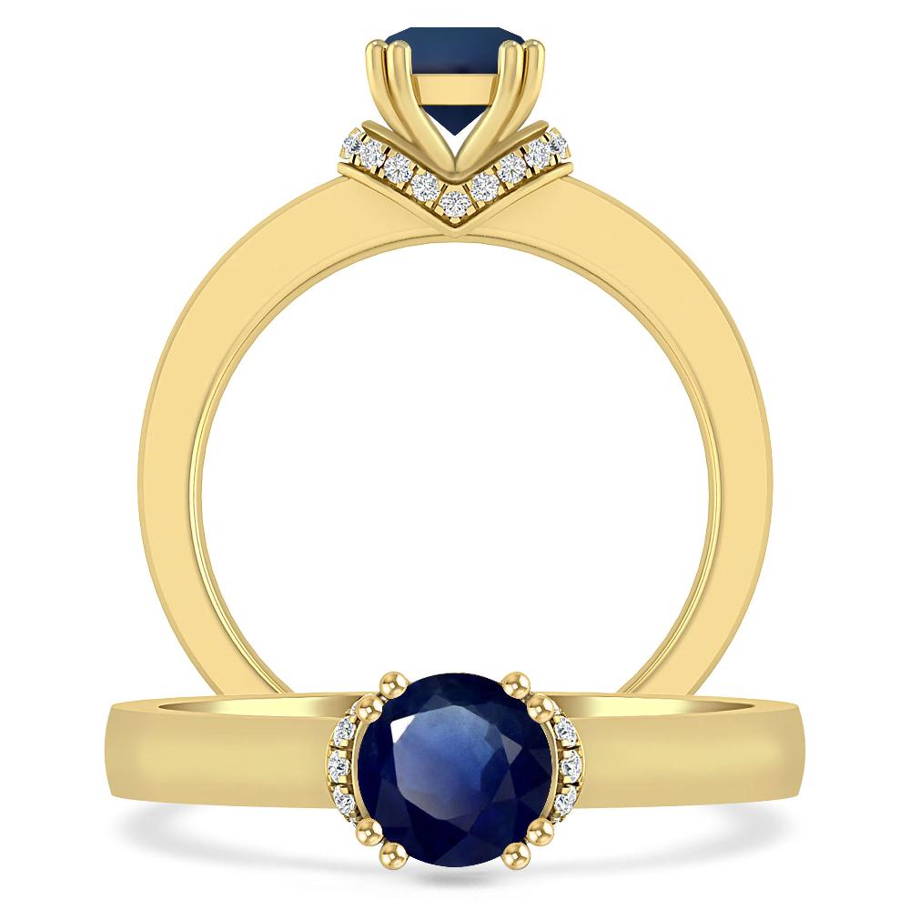 Yellow Gold - Sapphire