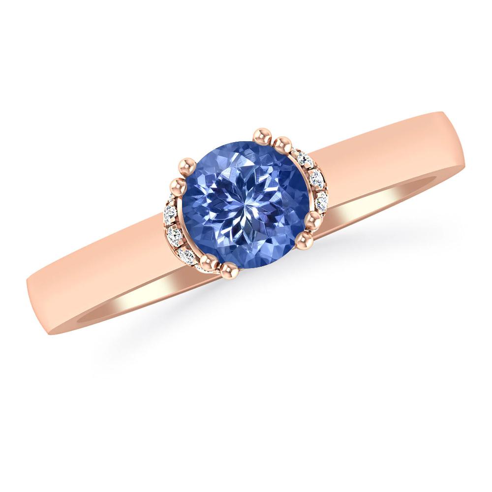 Rose Gold - Tanzanite
