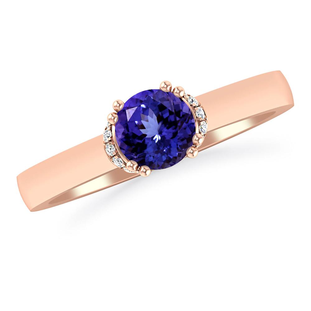 Rose Gold - Tanzanite