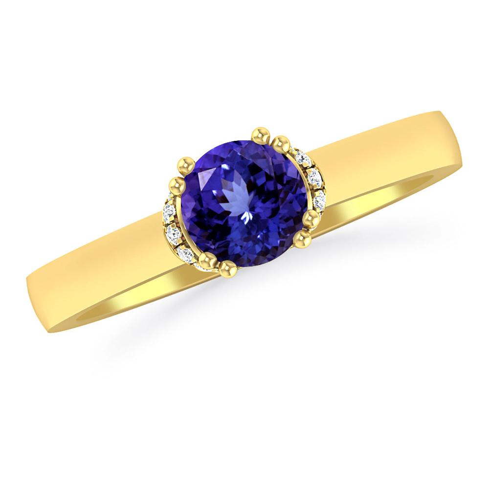 Yellow Gold - Tanzanite