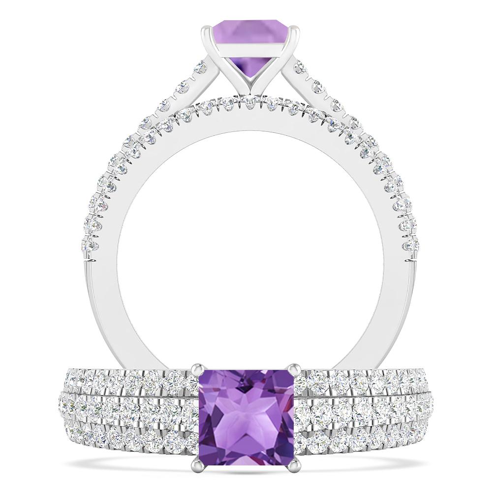 White Gold - Amethyst