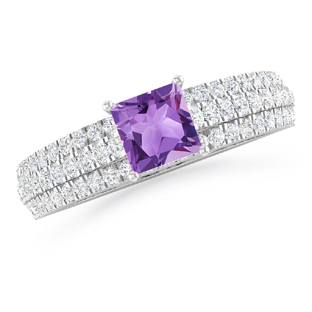 White Gold - Amethyst