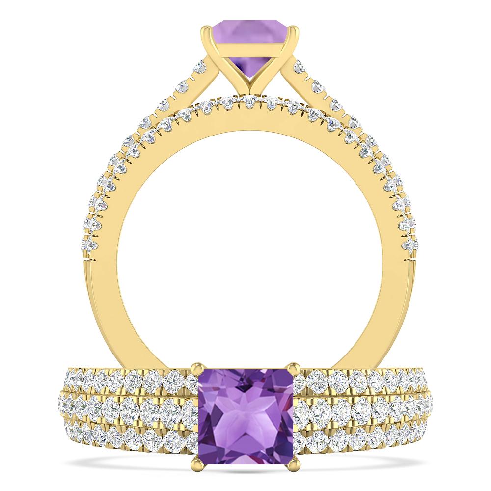 Yellow Gold - Amethyst