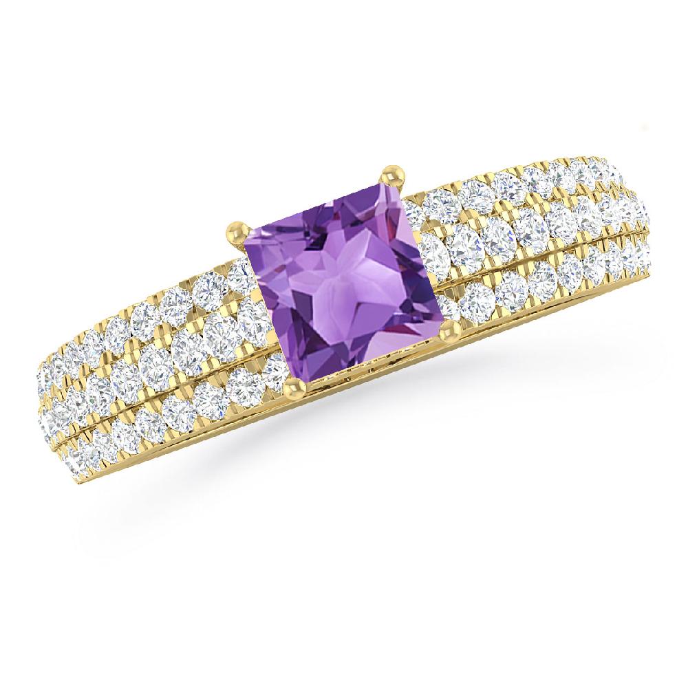 Yellow Gold - Amethyst