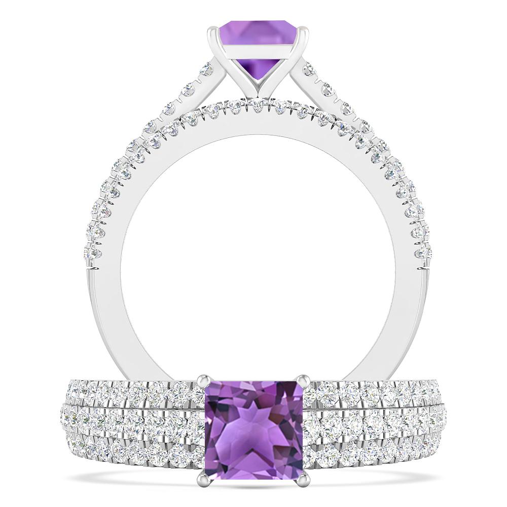 White Gold - Amethyst