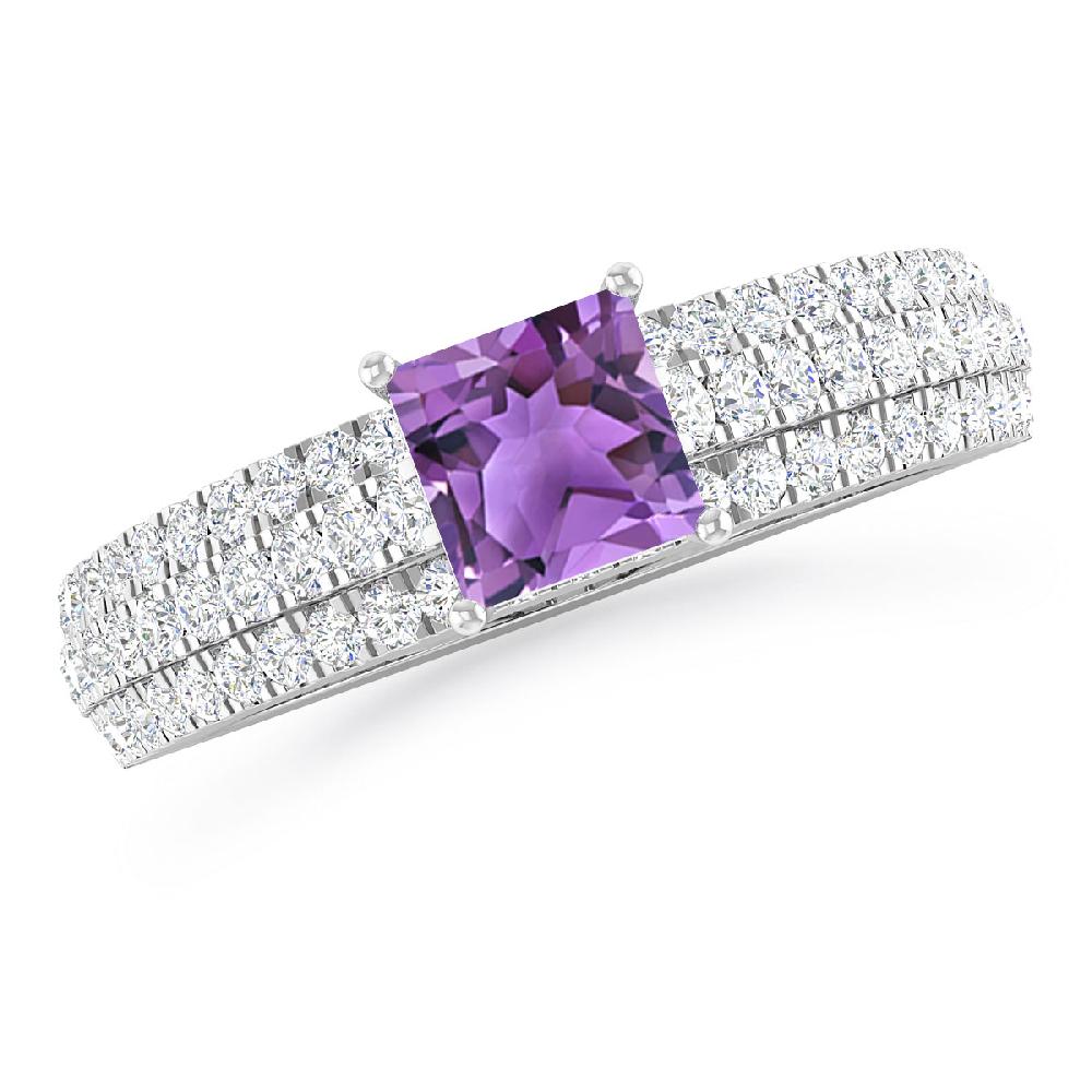 White Gold - Amethyst