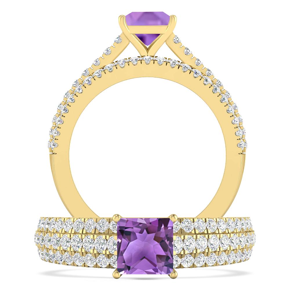 Yellow Gold - Amethyst