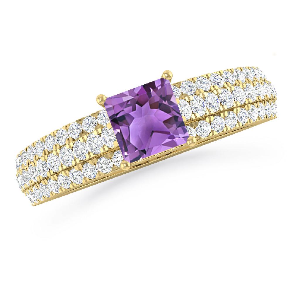 Yellow Gold - Amethyst