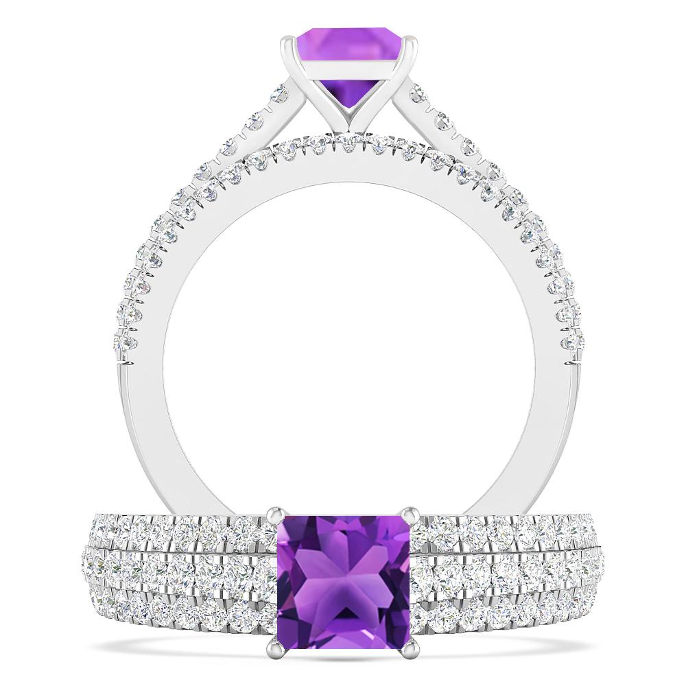 White Gold - Amethyst