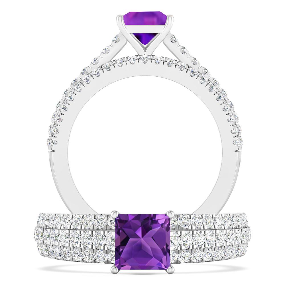 White Gold - Amethyst