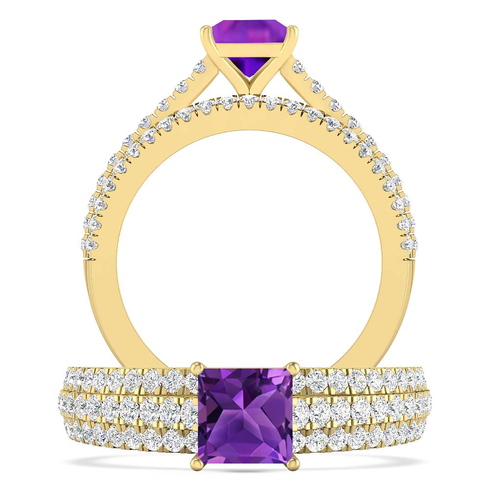 Yellow Gold - Amethyst