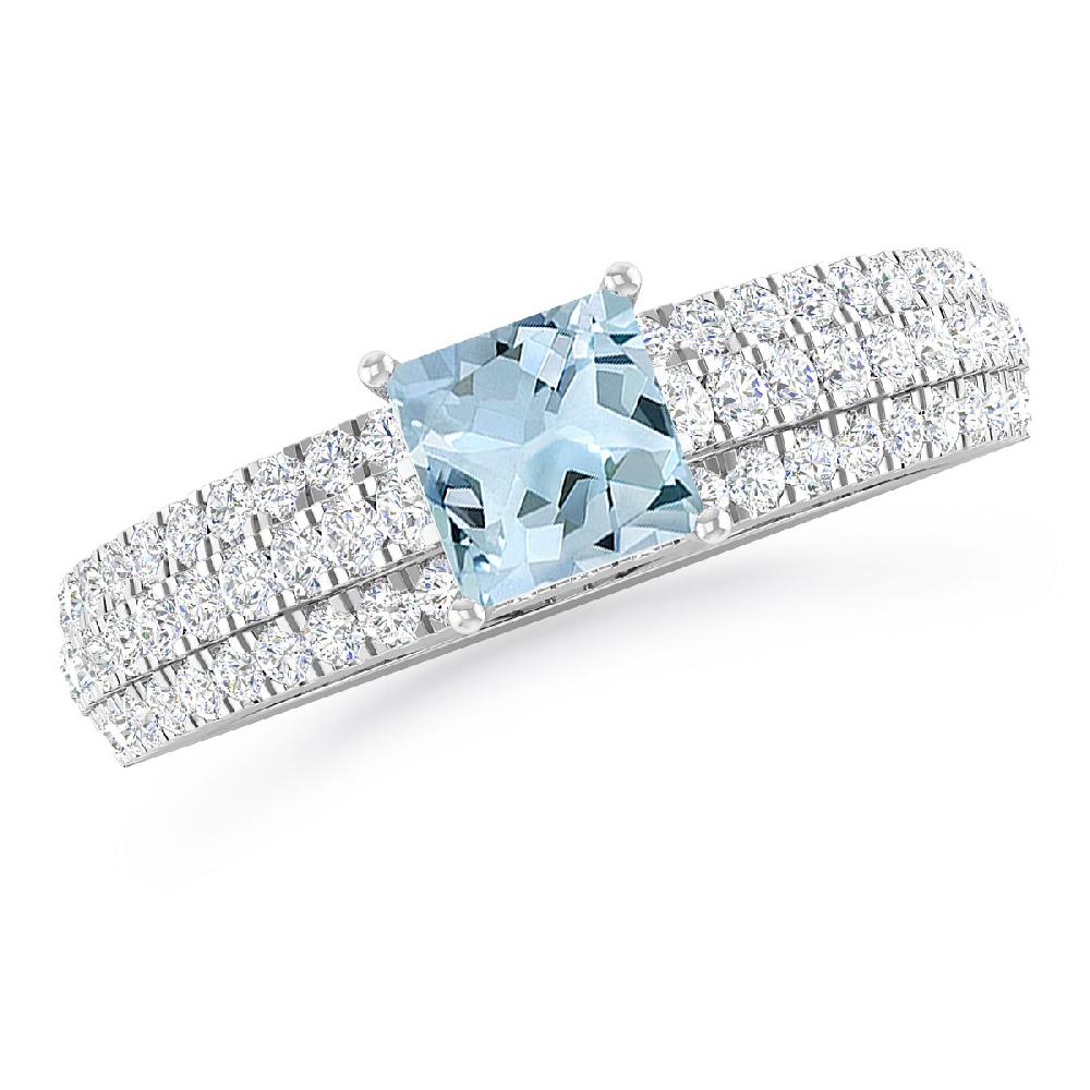 White Gold - Aquamarine