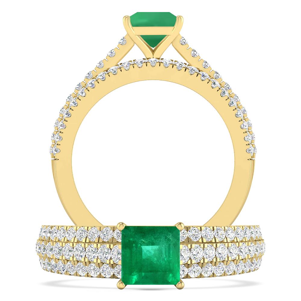 Yellow Gold - Emerald