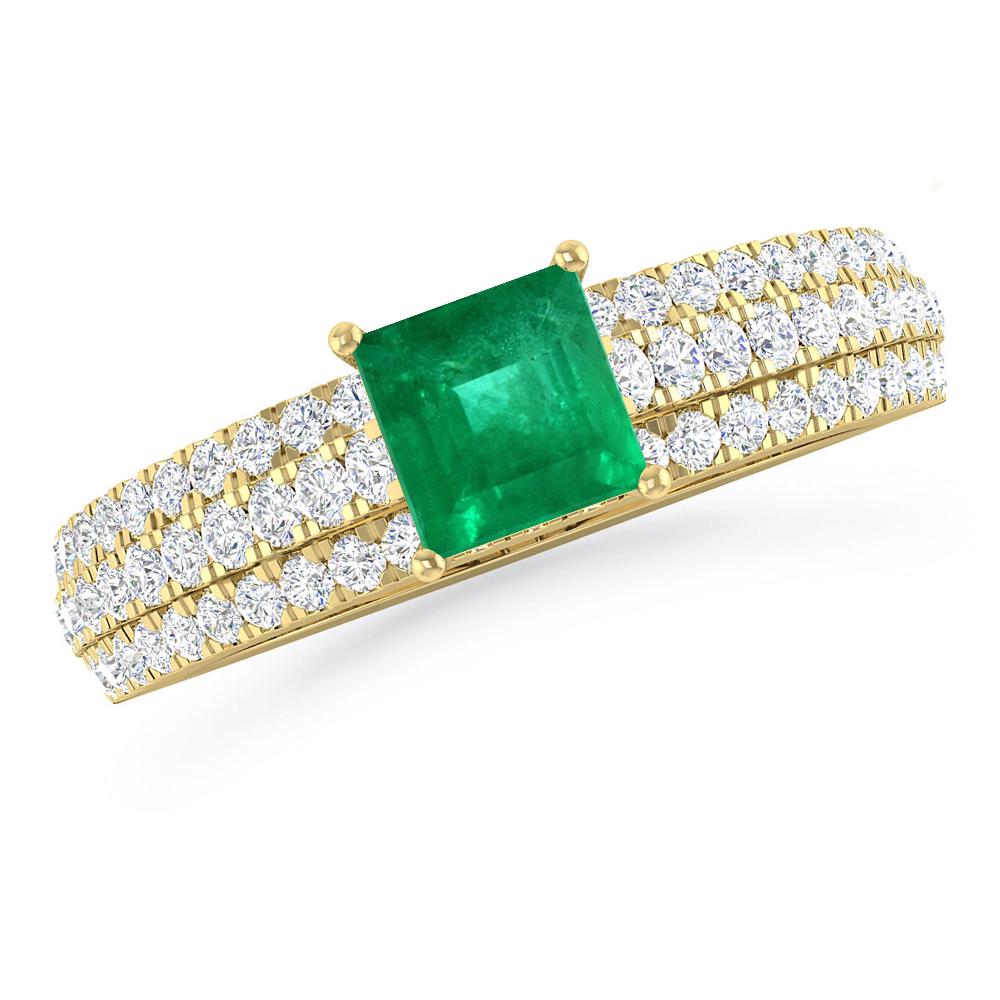 Yellow Gold - Emerald