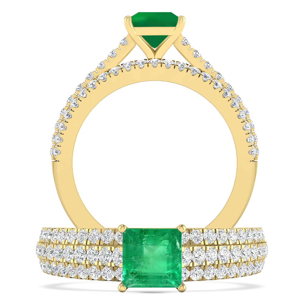 Yellow Gold - Emerald