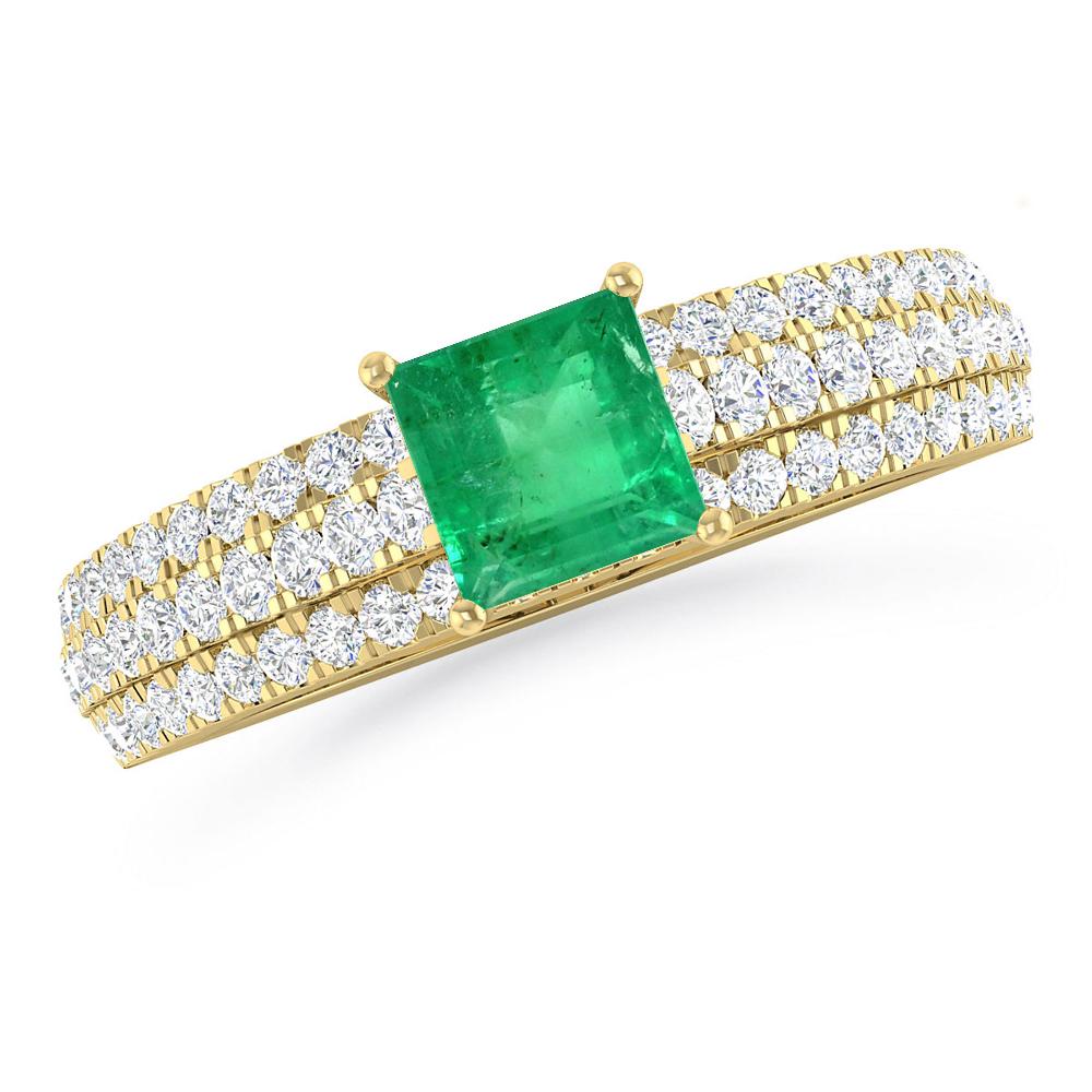 Yellow Gold - Emerald