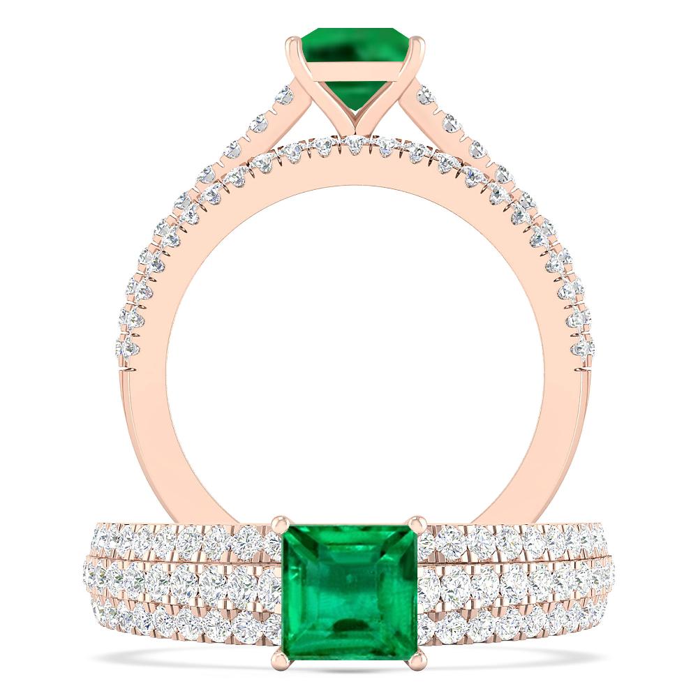 Rose Gold - Emerald