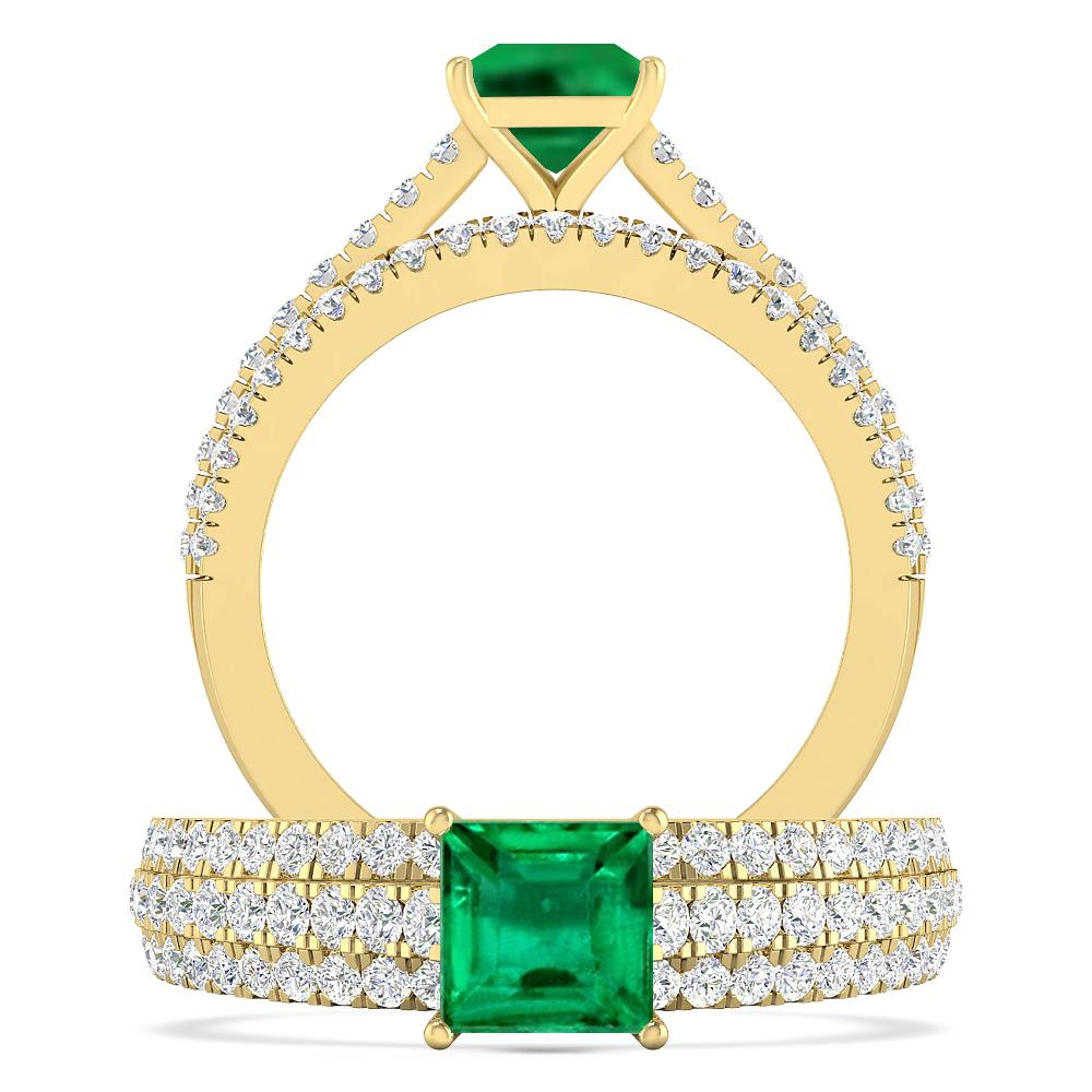 Yellow Gold - Emerald