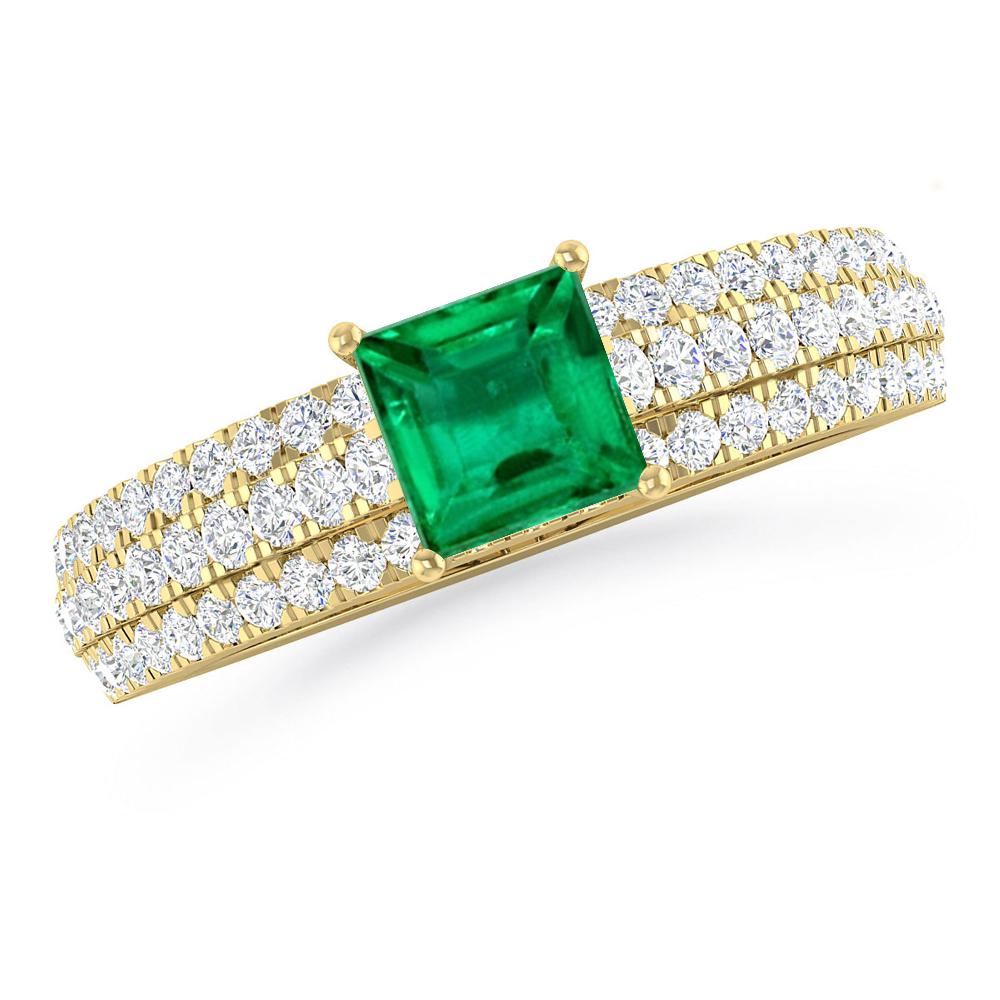 Yellow Gold - Emerald