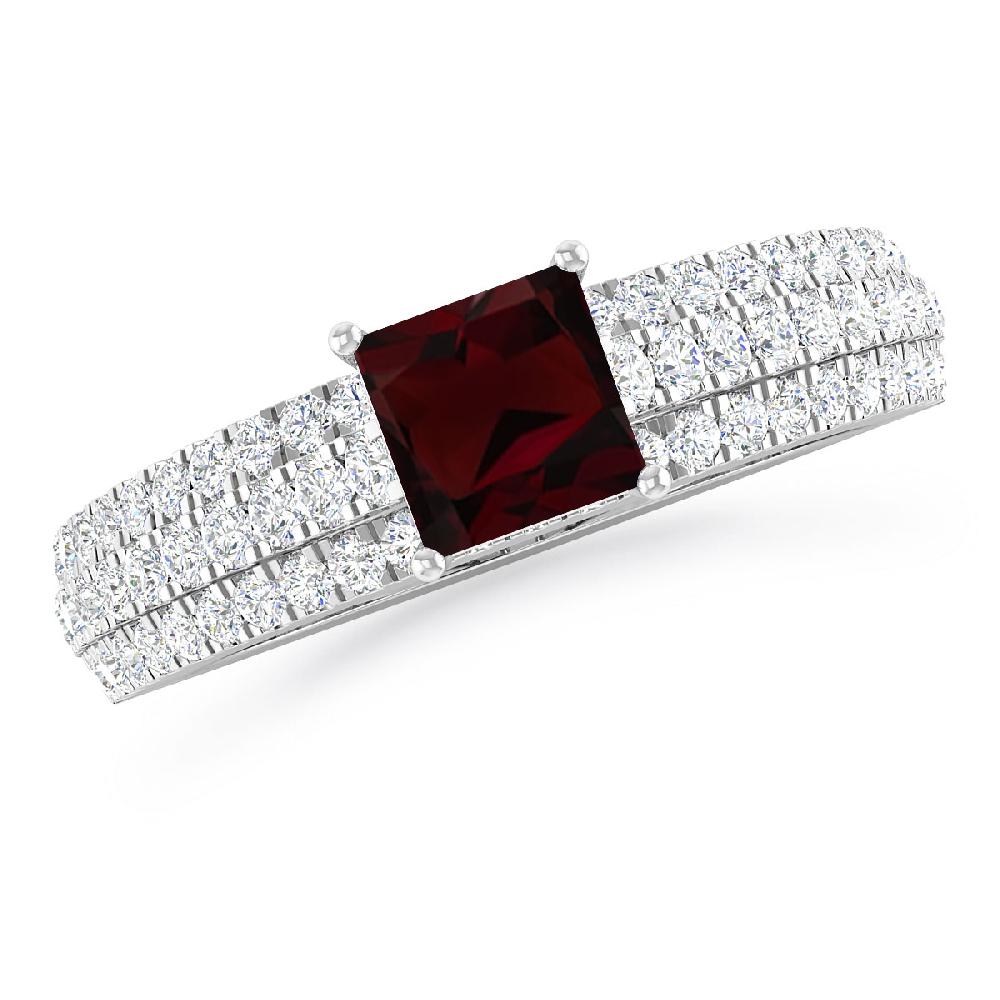 White Gold - Garnet