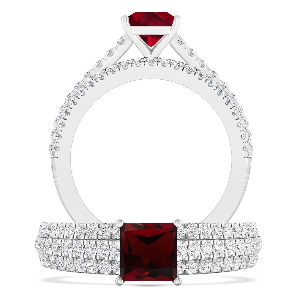 White Gold - Garnet