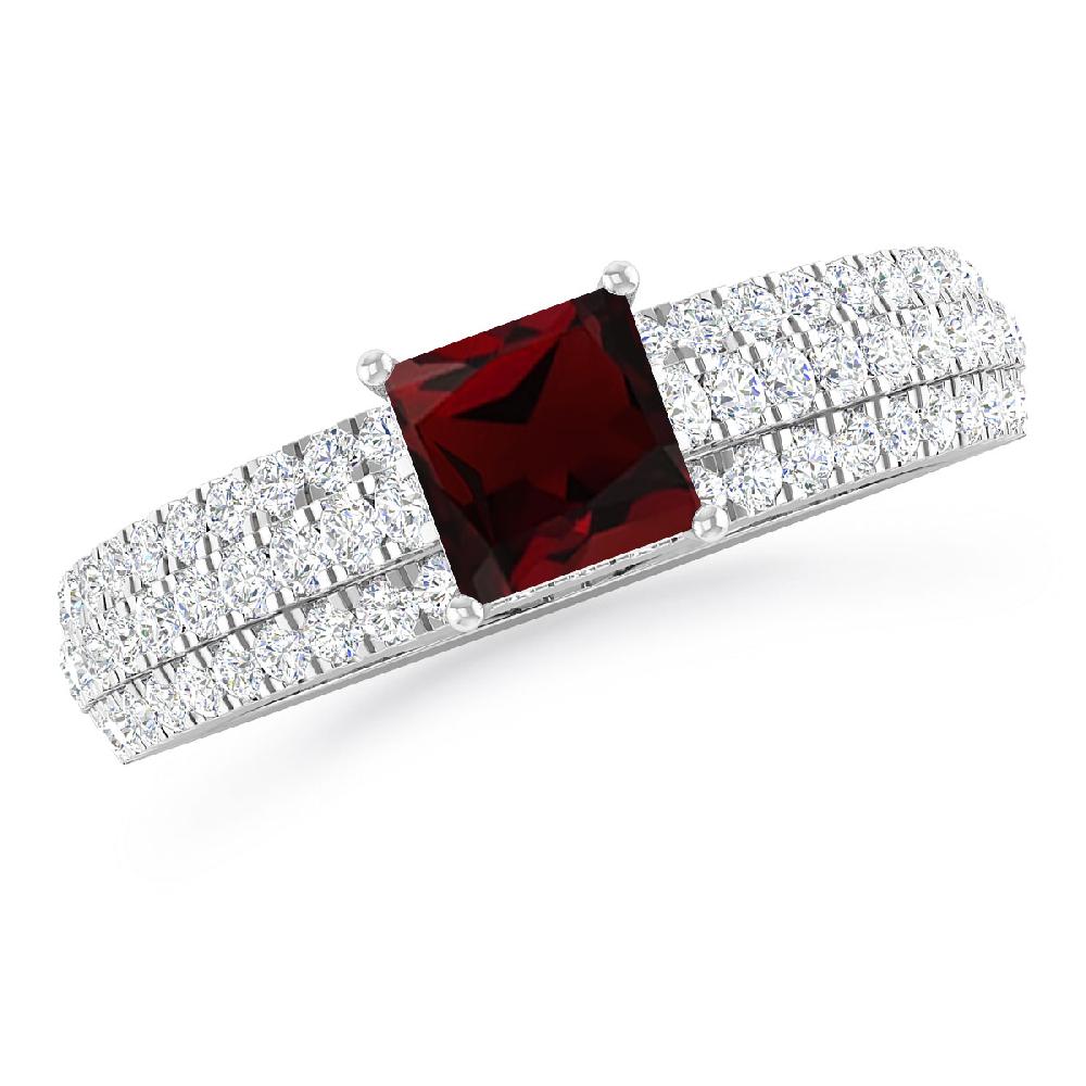 White Gold - Garnet