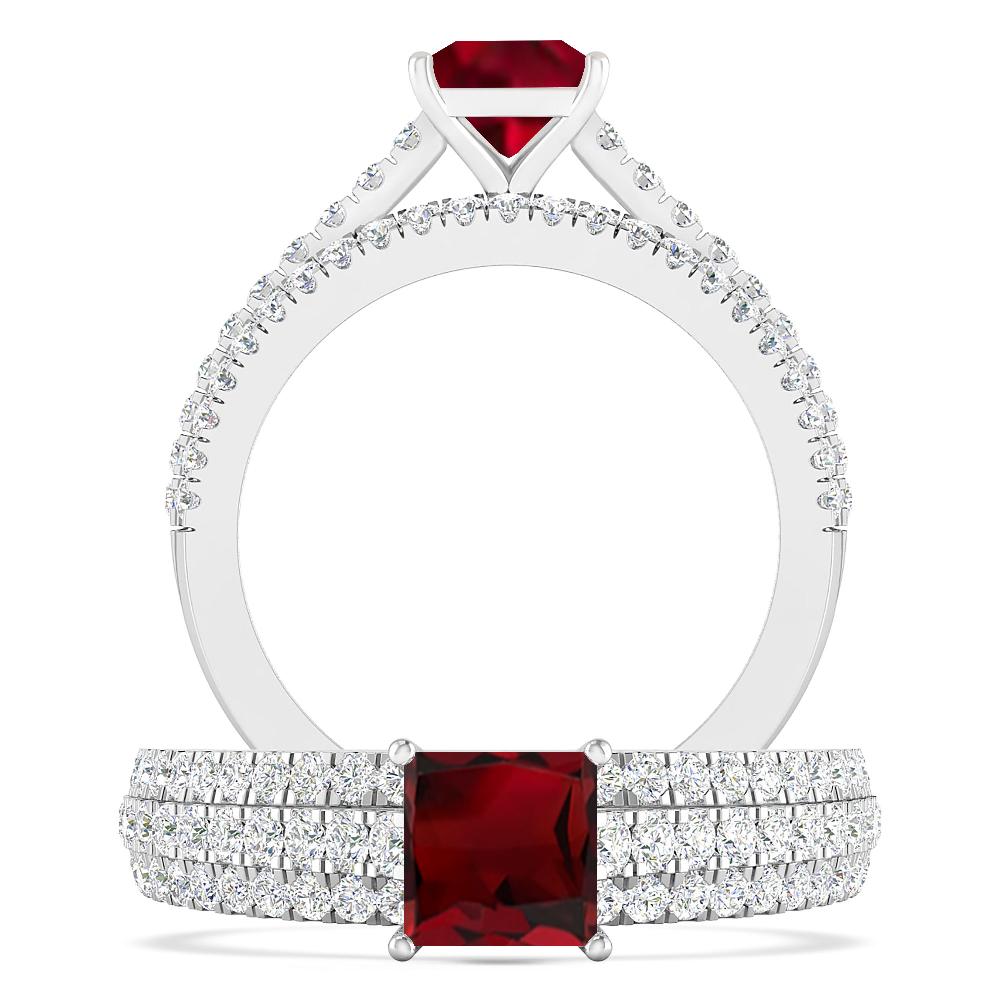 White Gold - Garnet