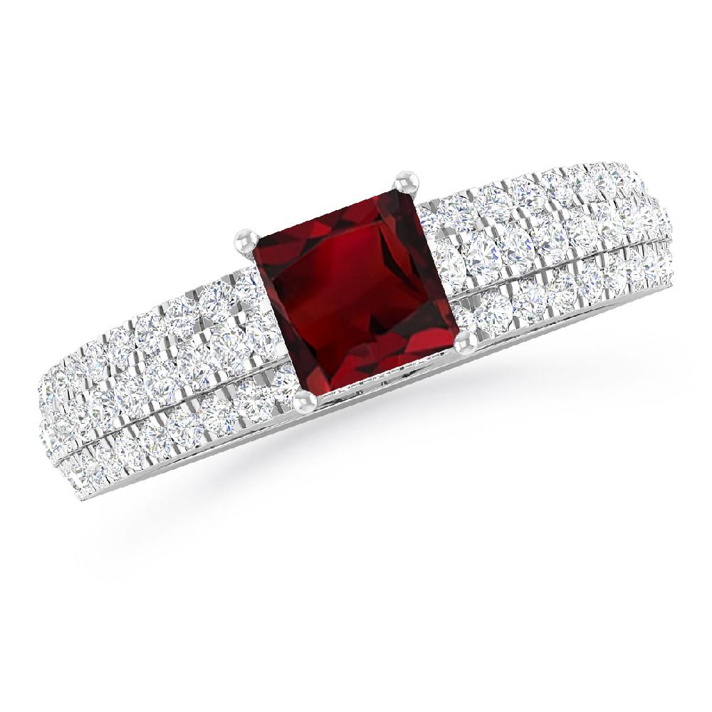 White Gold - Garnet