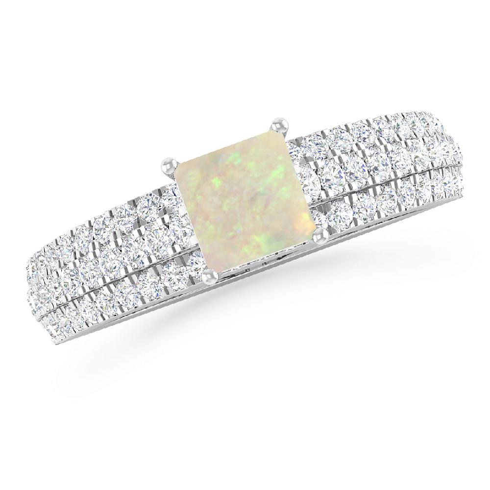 White Gold - Opal