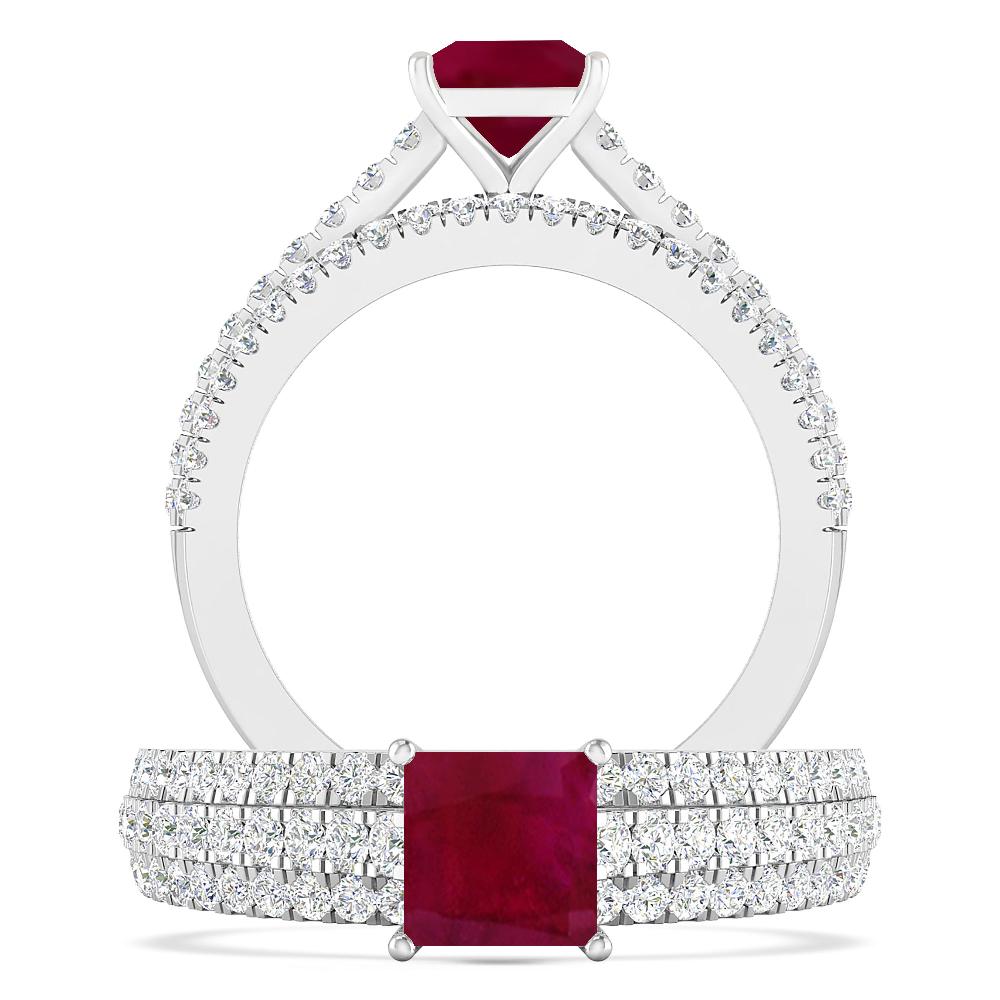 White Gold - Ruby