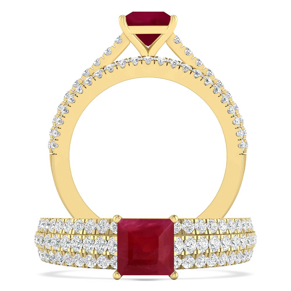 Yellow Gold - Ruby