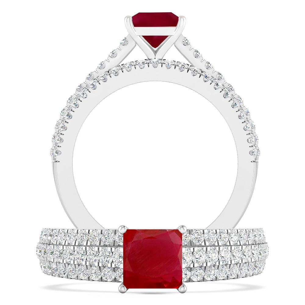 White Gold - Ruby