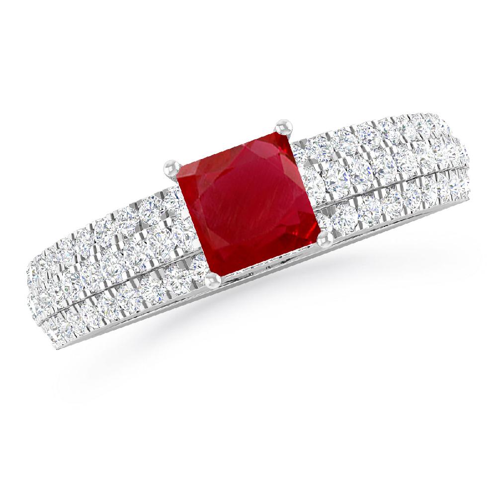 White Gold - Ruby