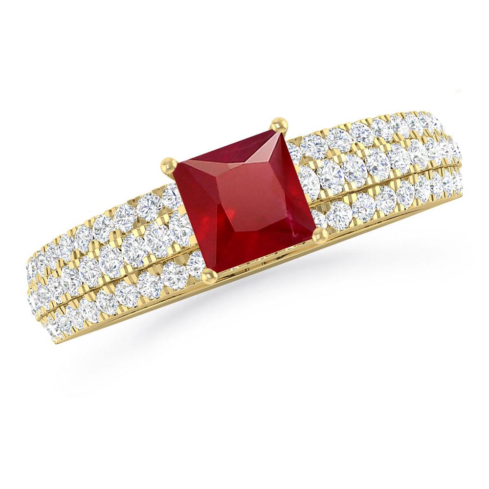 Yellow Gold - Ruby