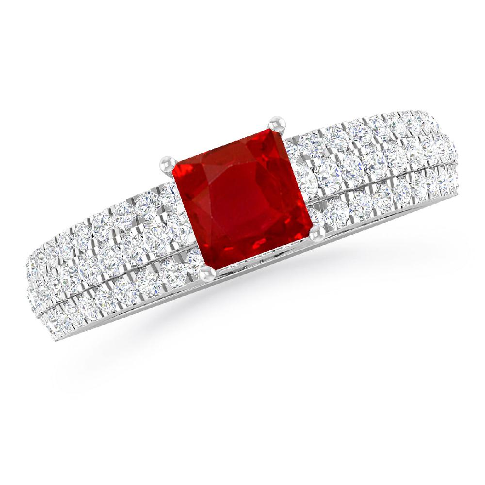 White Gold - Ruby