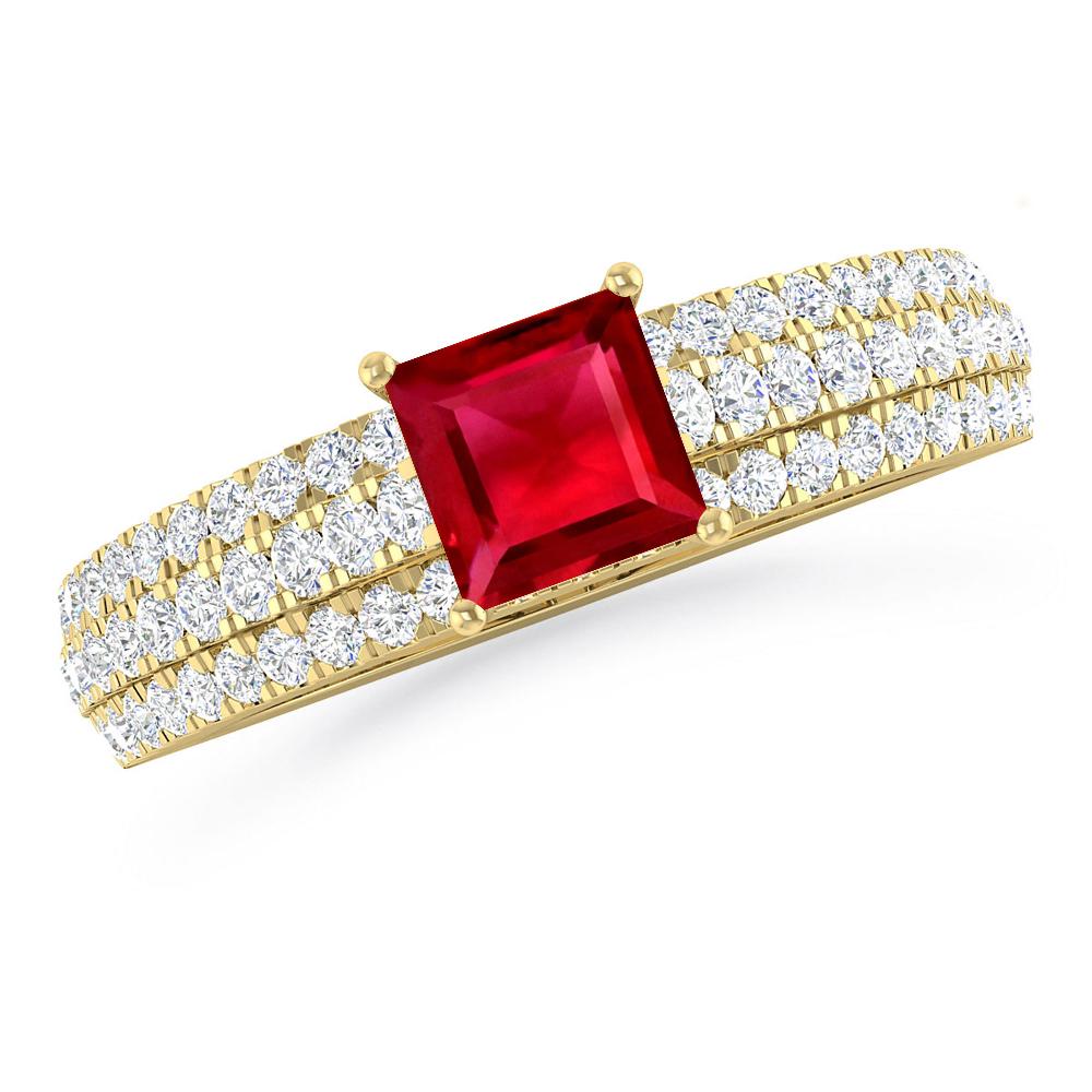 Yellow Gold - Ruby