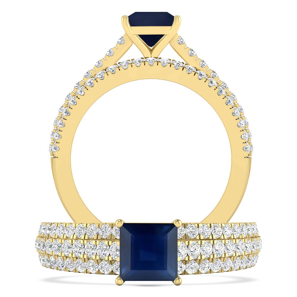 Yellow Gold - Sapphire