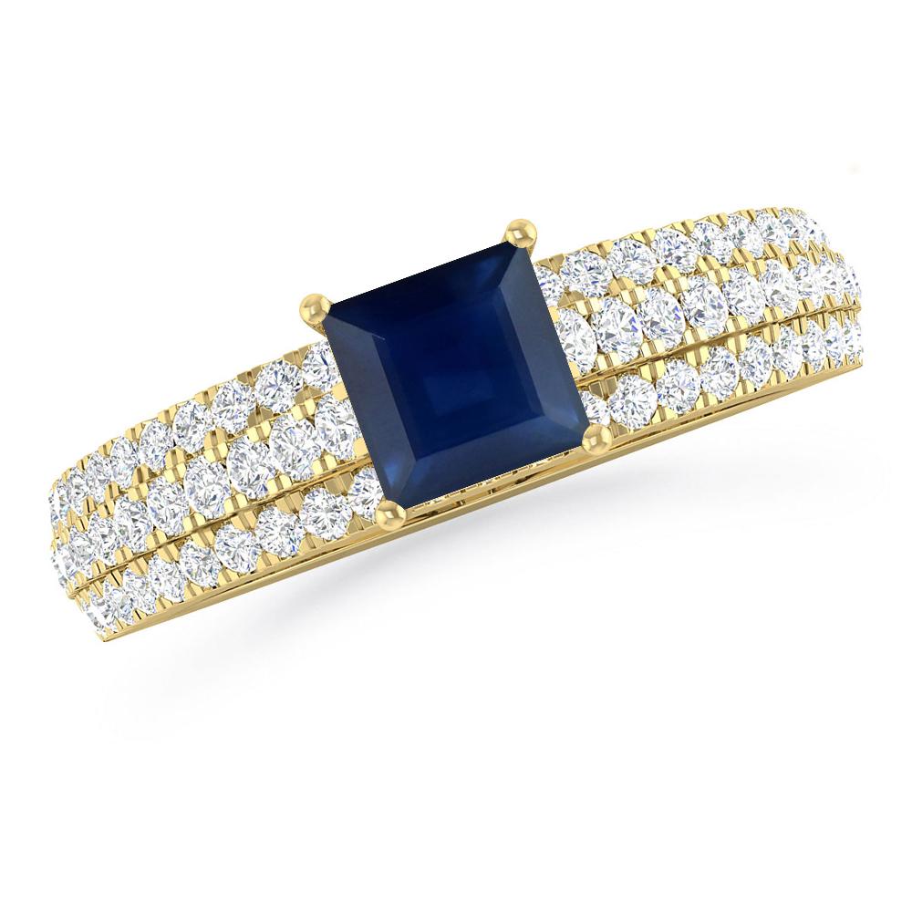 Yellow Gold - Sapphire