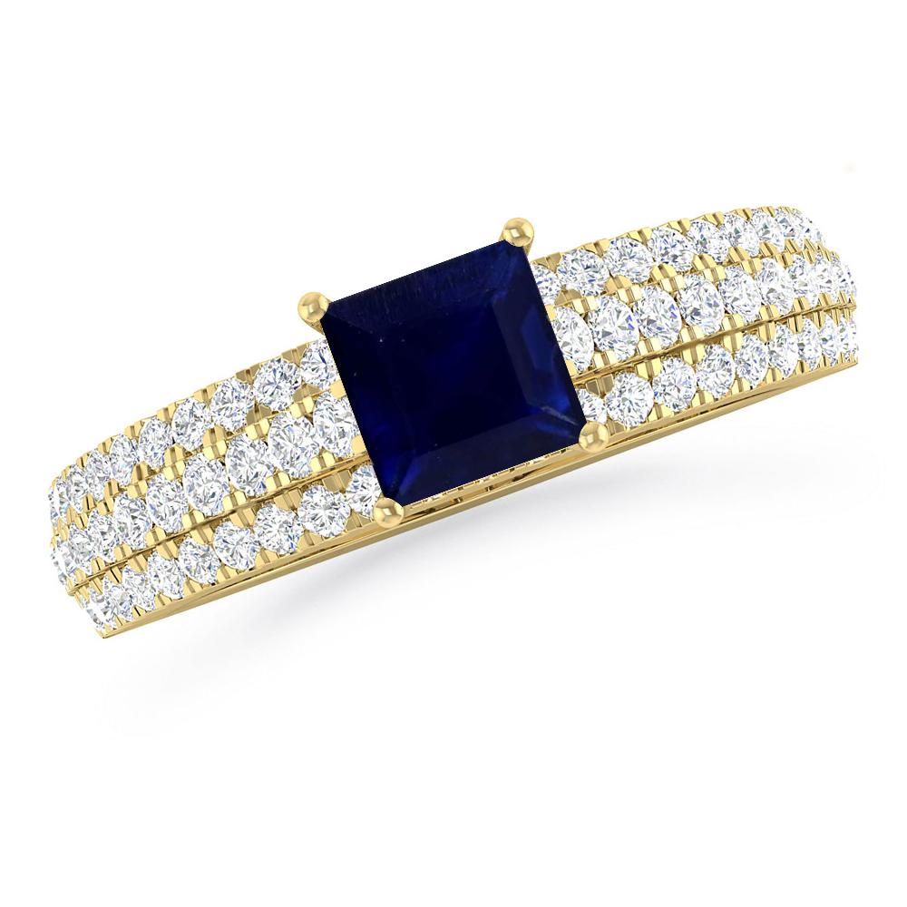 Yellow Gold - Sapphire