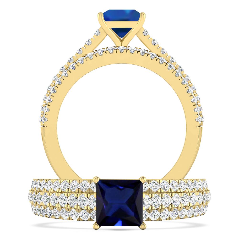 Yellow Gold - Sapphire